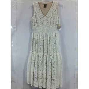 Taylor Petite Womens 2510P Regular Sleeveless Cocktail, Ivory/blush, Size 10